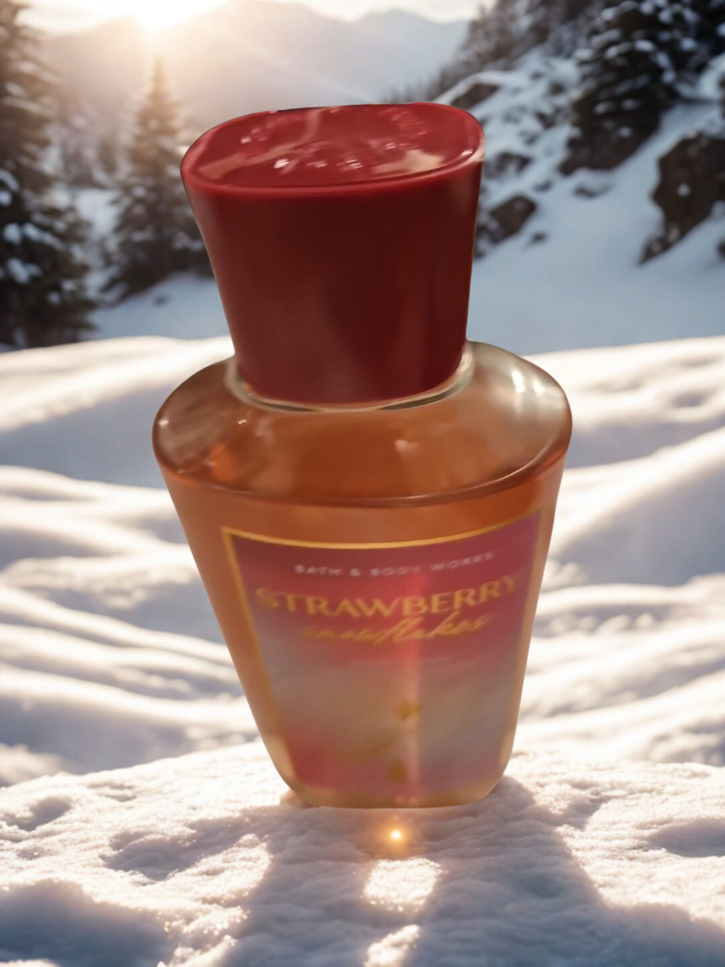 Bath & Body Strawberry Snowflakes Body Wash - 10 fl.oz.  - Amazing Strawberry Scent