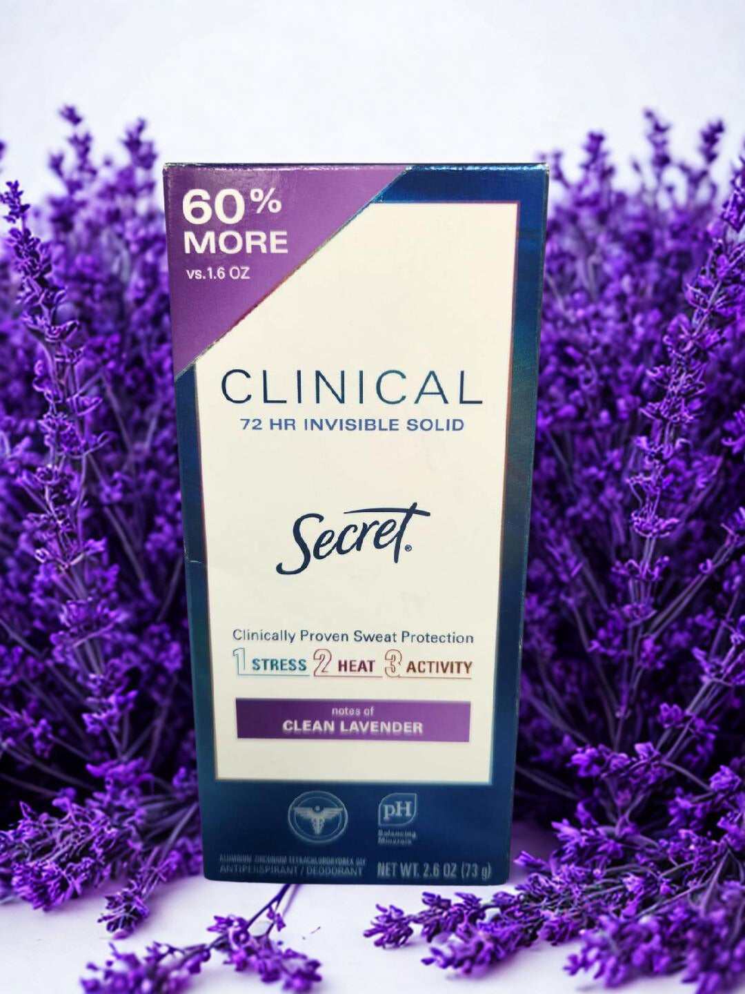 Secret Clean Lavender Deodorant 2.6 oz.