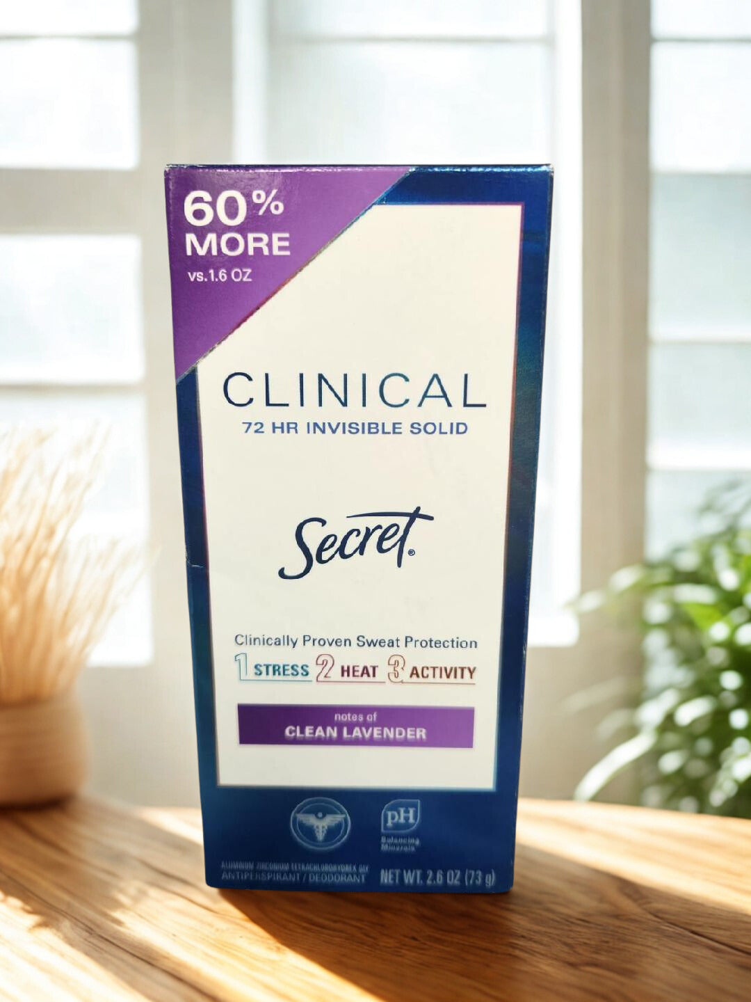 Secret Clean Lavender Deodorant 2.6 oz.