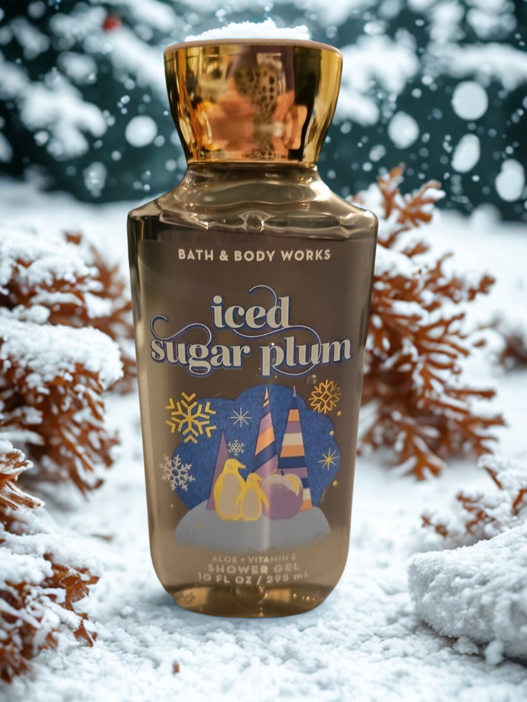 Bath & Body Iced Sugar Plum Shower Gel  - 8 fl. Oz. Scent of the Holidays