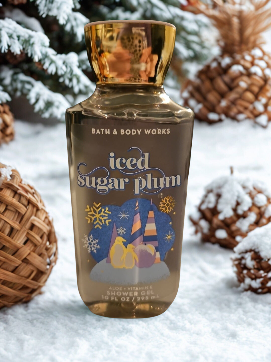 Bath & Body Iced Sugar Plum Shower Gel  - 8 fl. Oz. Scent of the Holidays
