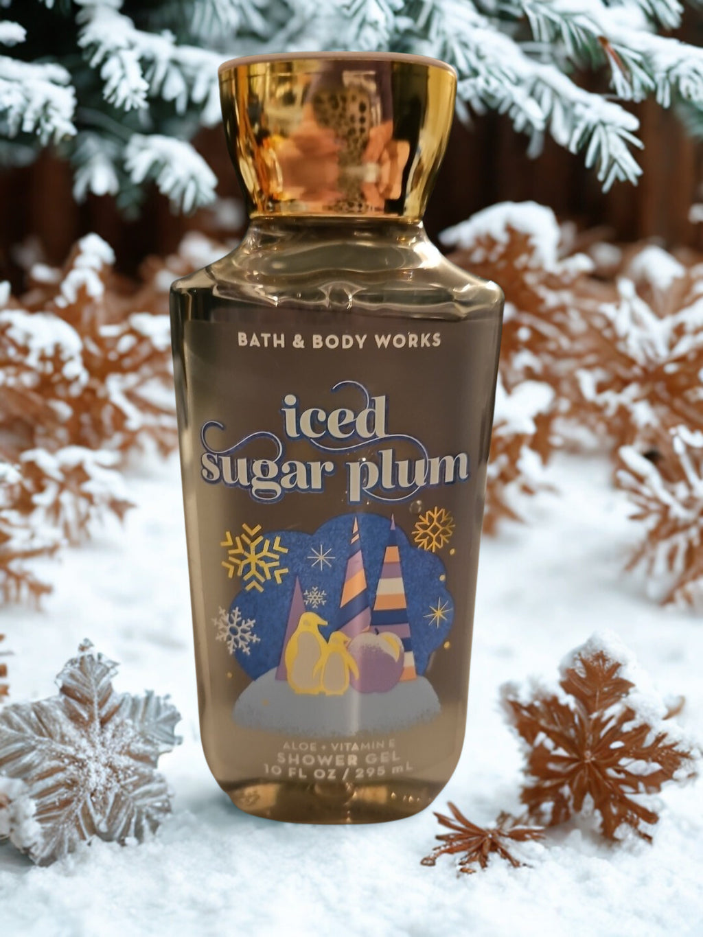 Bath & Body Iced Sugar Plum Shower Gel  - 8 fl. Oz. Scent of the Holidays