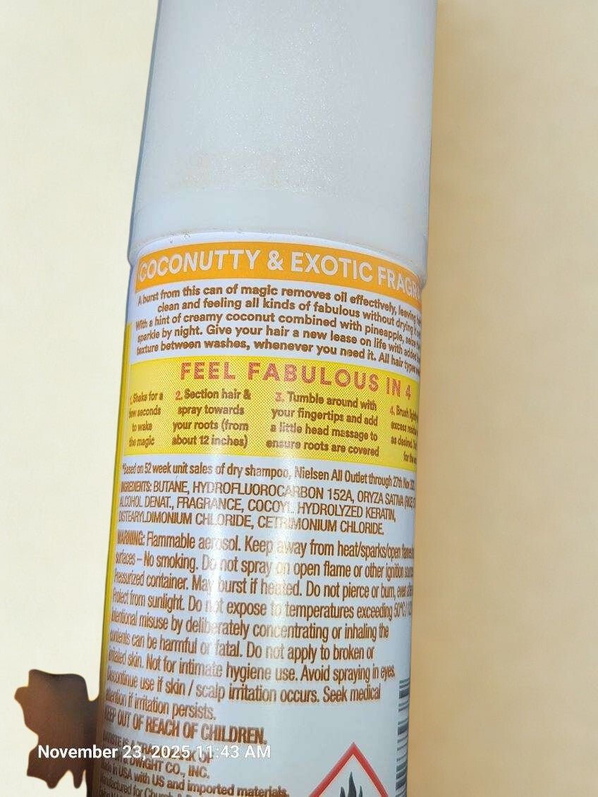 Batiste Travel Size Tropical Exotic Coconut Dry Shampoo - 1.06 oz.