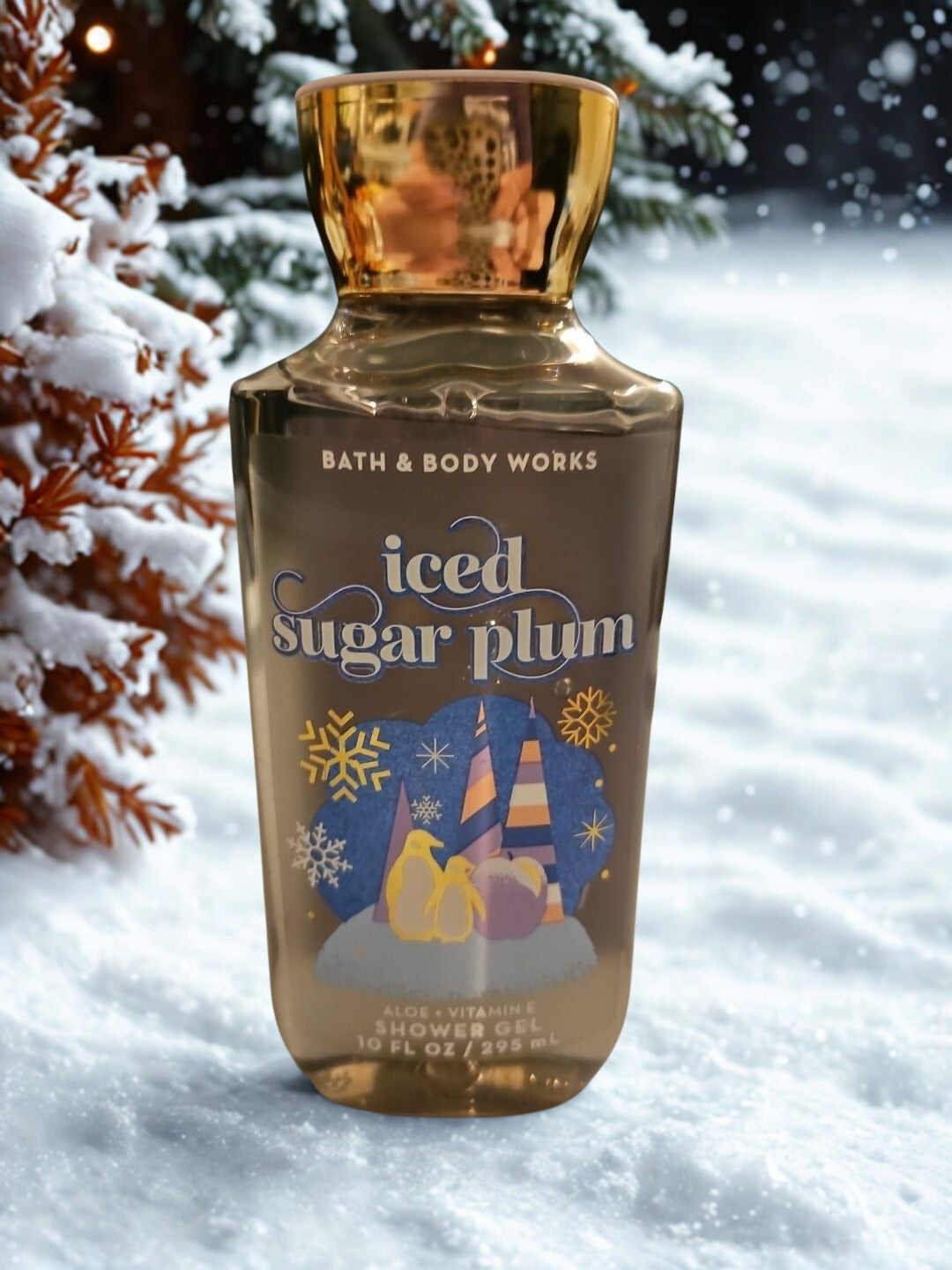 Bath & Body Iced Sugar Plum Shower Gel  - 8 fl. Oz. Scent of the Holidays