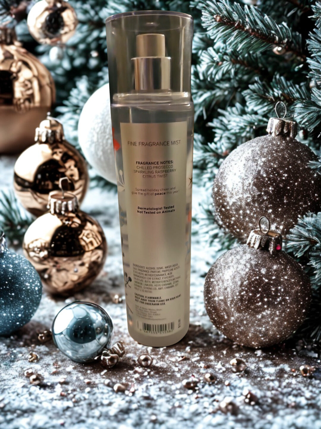 Bath & Body Works Peace Iced Raspberry Fragrance Mist 8 fl. oz. - Perfect for the Holidays