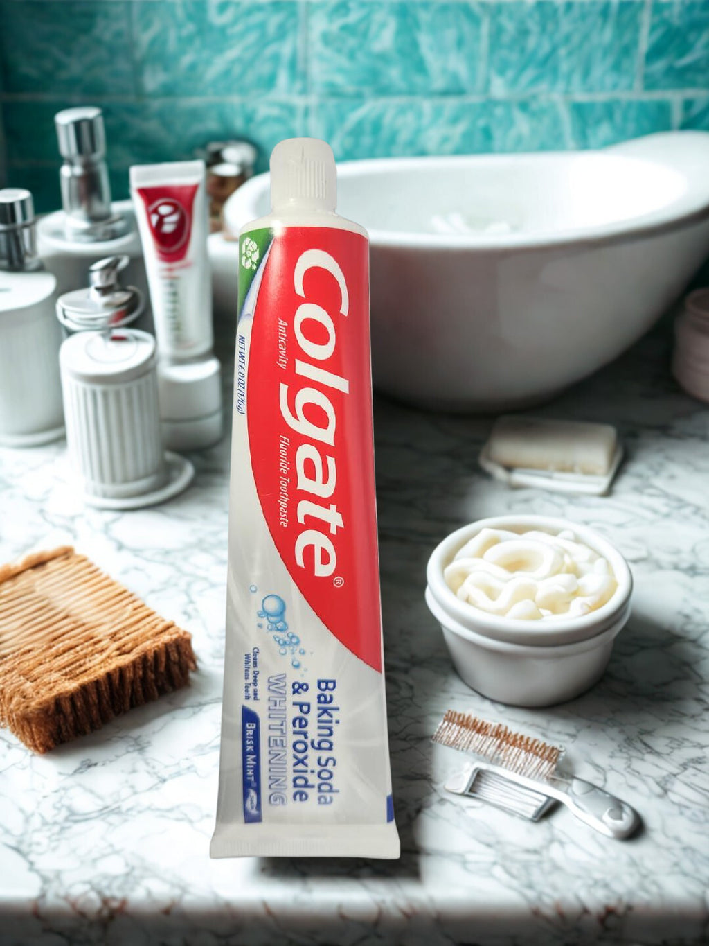 Colgate Baking Soda & Peroxide Whitening  Brisk Mint Toothpaste - 6.0 oz.