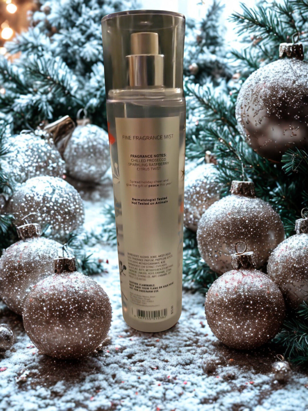 Bath & Body Works Peace Iced Raspberry Fragrance Mist 8 fl. oz. - Perfect for the Holidays