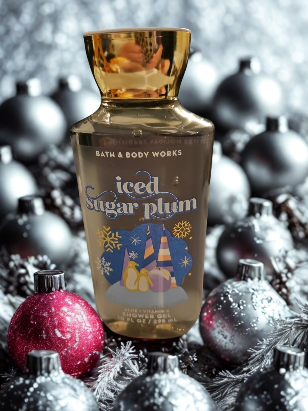 Bath & Body Iced Sugar Plum Shower Gel  - 8 fl. Oz. Scent of the Holidays