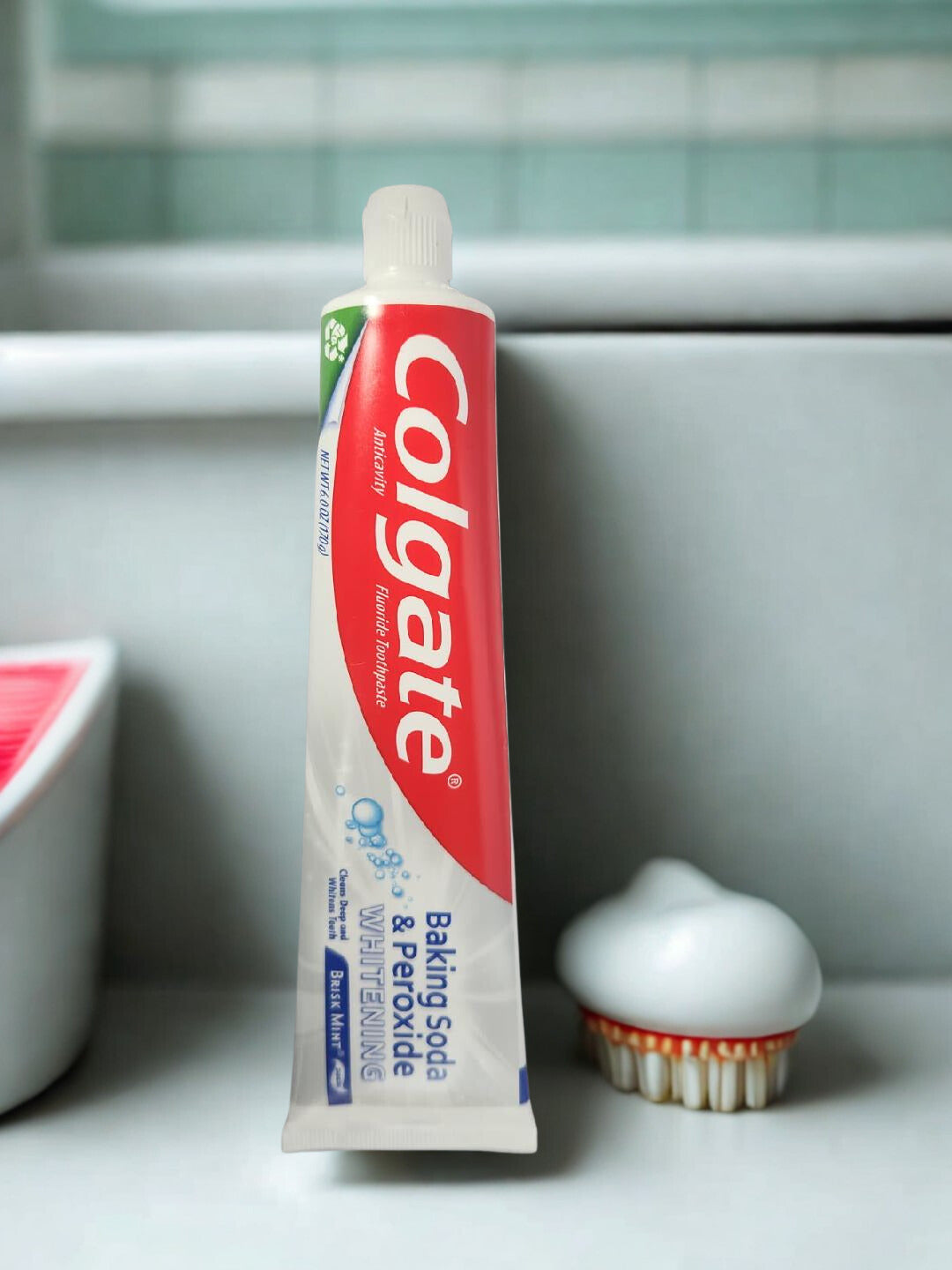 Colgate Baking Soda & Peroxide Whitening  Brisk Mint Toothpaste - 6.0 oz.