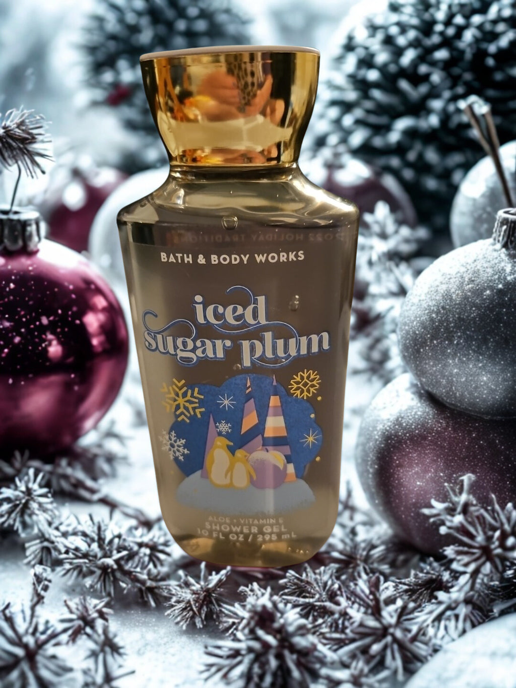 Bath & Body Iced Sugar Plum Shower Gel  - 8 fl. Oz. Scent of the Holidays