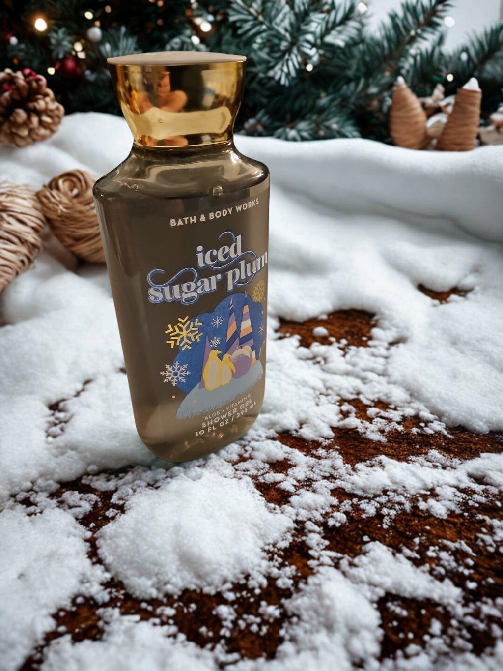 Bath & Body Iced Sugar Plum Shower Gel  - 8 fl. Oz. Scent of the Holidays