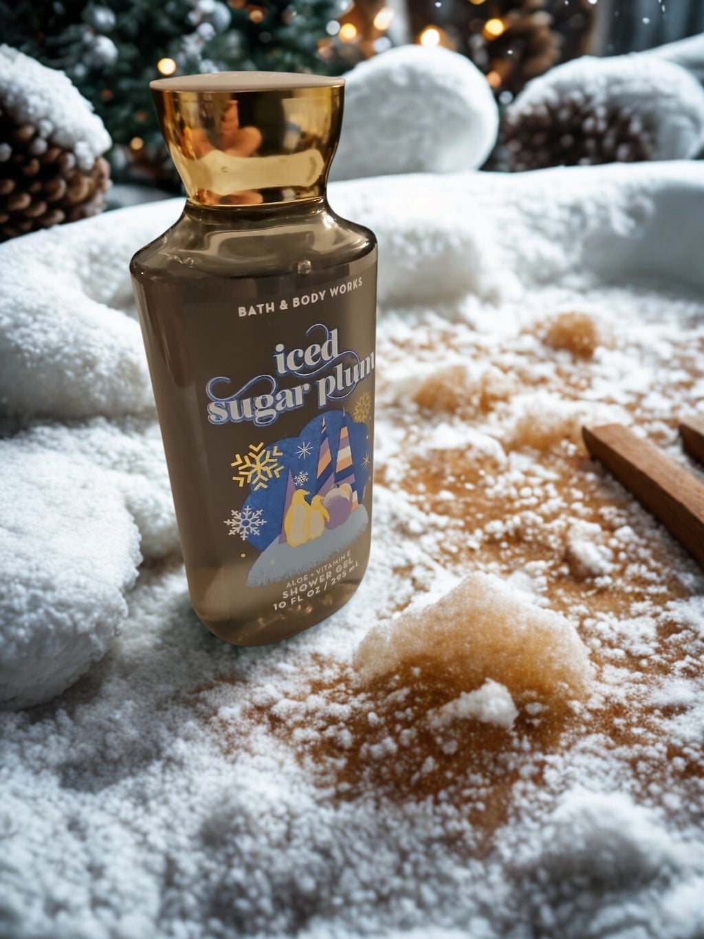 Bath & Body Iced Sugar Plum Shower Gel  - 8 fl. Oz. Scent of the Holidays